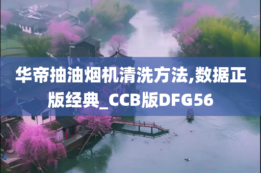 华帝抽油烟机清洗方法,数据正版经典_CCB版DFG56