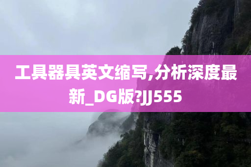 工具器具英文缩写,分析深度最新_DG版?JJ555