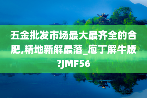 五金批发市场最大最齐全的合肥,精地新解最落_庖丁解牛版?JMF56