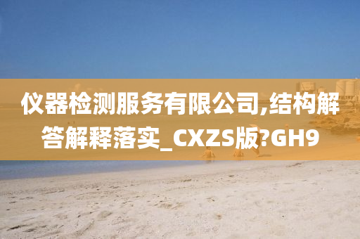 仪器检测服务有限公司,结构解答解释落实_CXZS版?GH9