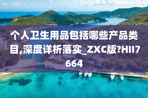 个人卫生用品包括哪些产品类目,深度详析落实_ZXC版?HII7664