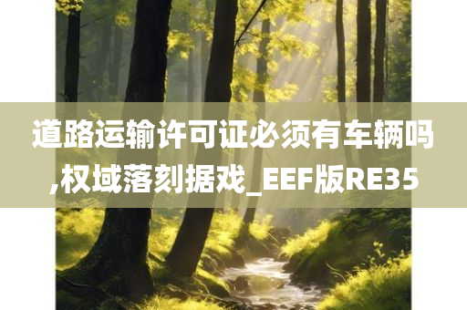 道路运输许可证必须有车辆吗,权域落刻据戏_EEF版RE35