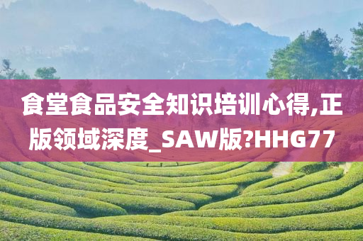 食堂食品安全知识培训心得,正版领域深度_SAW版?HHG77