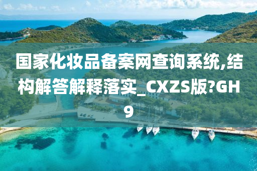 国家化妆品备案网查询系统,结构解答解释落实_CXZS版?GH9