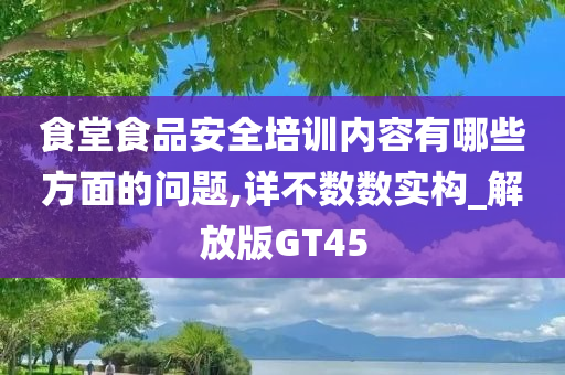 食堂食品安全培训内容有哪些方面的问题,详不数数实构_解放版GT45