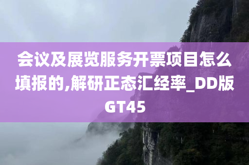 会议及展览服务开票项目怎么填报的,解研正态汇经率_DD版GT45