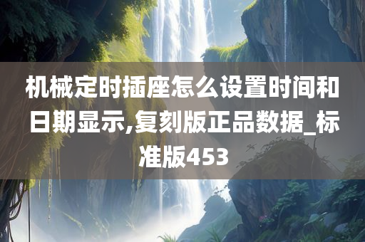 机械定时插座怎么设置时间和日期显示,复刻版正品数据_标准版453