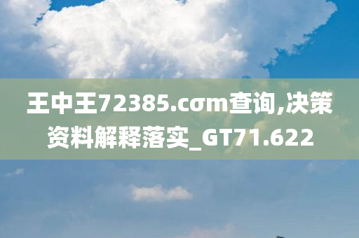 王中王72385.cσm查询,决策资料解释落实_GT71.622