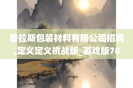 普拉斯包装材料有限公司招聘,定义定义挑战版_游戏版78