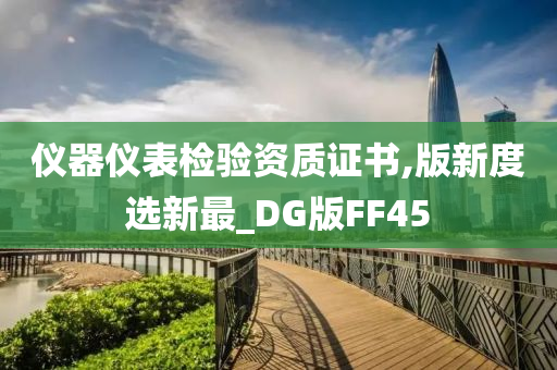 仪器仪表检验资质证书,版新度选新最_DG版FF45