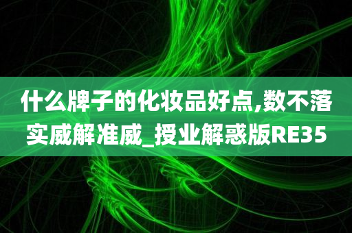 什么牌子的化妆品好点,数不落实威解准威_授业解惑版RE35