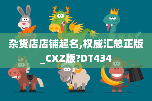 杂货店店铺起名,权威汇总正版_CXZ版?DT434