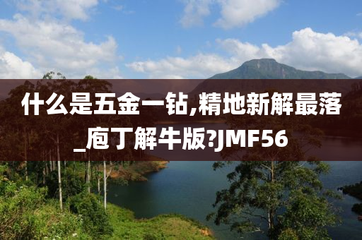 什么是五金一钻,精地新解最落_庖丁解牛版?JMF56