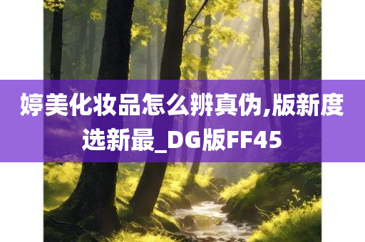 婷美化妆品怎么辨真伪,版新度选新最_DG版FF45