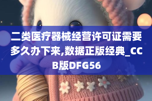 二类医疗器械经营许可证需要多久办下来,数据正版经典_CCB版DFG56