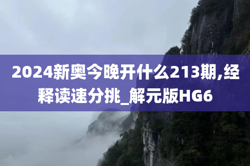 2024新奥今晚开什么213期,经释读速分挑_解元版HG6