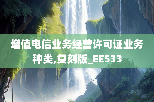 增值电信业务经营许可证业务种类,复刻版_EE533