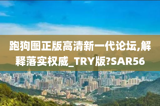 跑狗图正版高清新一代论坛,解释落实权威_TRY版?SAR56