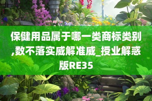 保健用品属于哪一类商标类别,数不落实威解准威_授业解惑版RE35