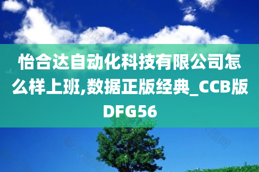 怡合达自动化科技有限公司怎么样上班,数据正版经典_CCB版DFG56