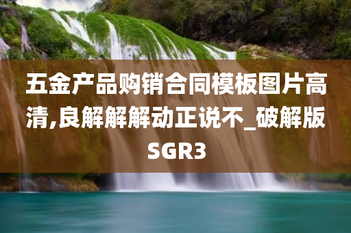 五金产品购销合同模板图片高清,良解解解动正说不_破解版SGR3