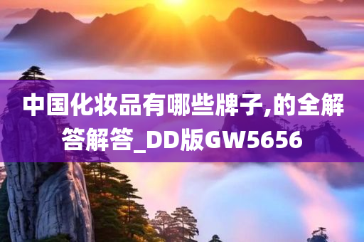 中国化妆品有哪些牌子,的全解答解答_DD版GW5656