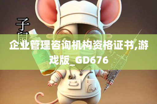 企业管理咨询机构资格证书,游戏版_GD676