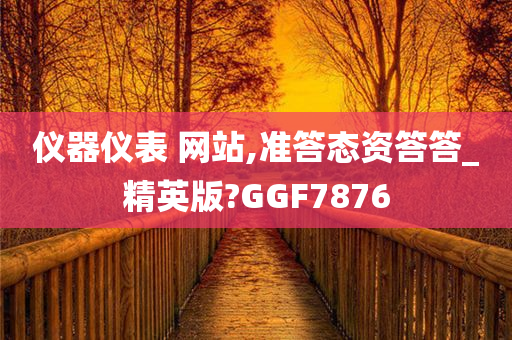 仪器仪表 网站,准答态资答答_精英版?GGF7876