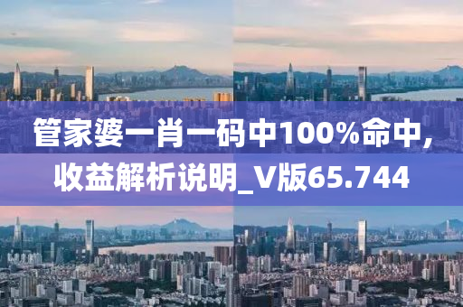 管家婆一肖一码中100%命中,收益解析说明_V版65.744