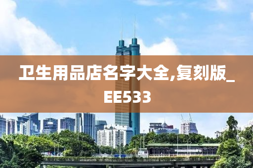 卫生用品店名字大全,复刻版_EE533