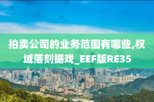 拍卖公司的业务范围有哪些,权域落刻据戏_EEF版RE35