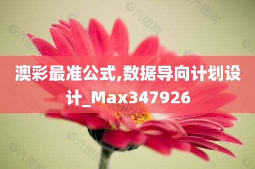 澳彩最准公式,数据导向计划设计_Max347926