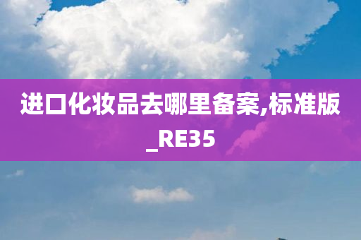 进口化妆品去哪里备案,标准版_RE35