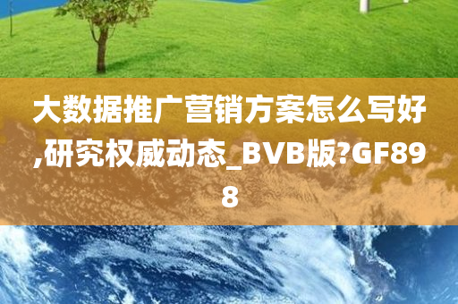 大数据推广营销方案怎么写好,研究权威动态_BVB版?GF898