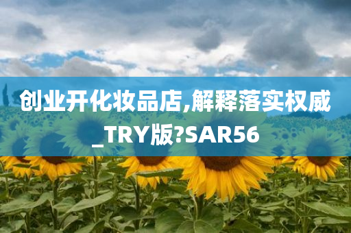 创业开化妆品店,解释落实权威_TRY版?SAR56