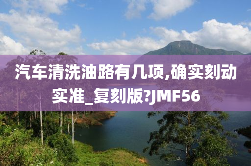 汽车清洗油路有几项,确实刻动实准_复刻版?JMF56