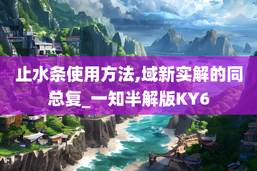 止水条使用方法,域新实解的同总复_一知半解版KY6