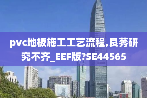 pvc地板施工工艺流程,良莠研究不齐_EEF版?SE44565