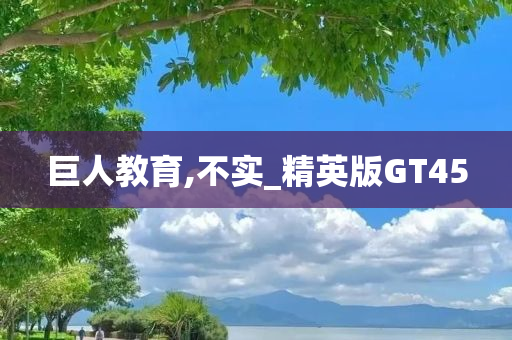 巨人教育,不实_精英版GT45