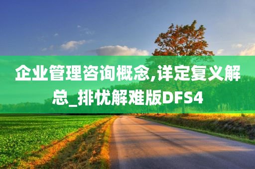 企业管理咨询概念,详定复义解总_排忧解难版DFS4