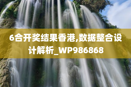 6合开奖结果香港,数据整合设计解析_WP986868