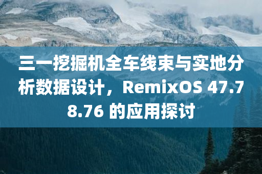 三一挖掘机全车线束与实地分析数据设计，RemixOS 47.78.76 的应用探讨