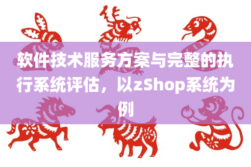 软件技术服务方案与完整的执行系统评估，以zShop系统为例