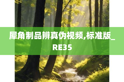 犀角制品辨真伪视频,标准版_RE35