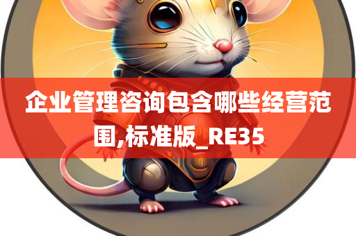 企业管理咨询包含哪些经营范围,标准版_RE35