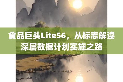 食品巨头Lite56，从标志解读深层数据计划实施之路