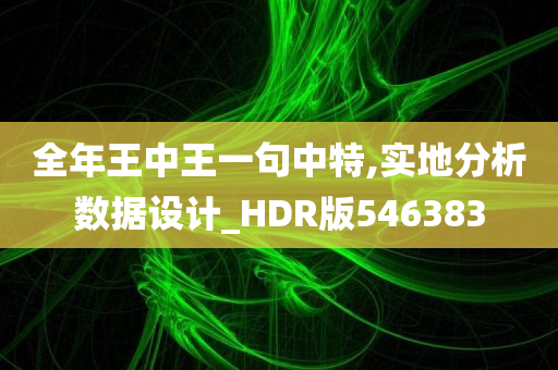 全年王中王一句中特,实地分析数据设计_HDR版546383