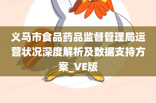 义马市食品药品监督管理局运营状况深度解析及数据支持方案_VE版