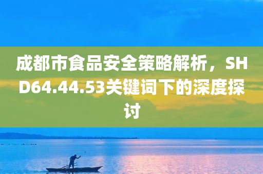 成都市食品安全策略解析，SHD64.44.53关键词下的深度探讨