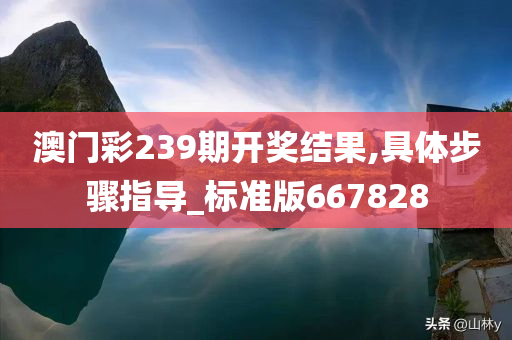 澳门彩239期开奖结果,具体步骤指导_标准版667828